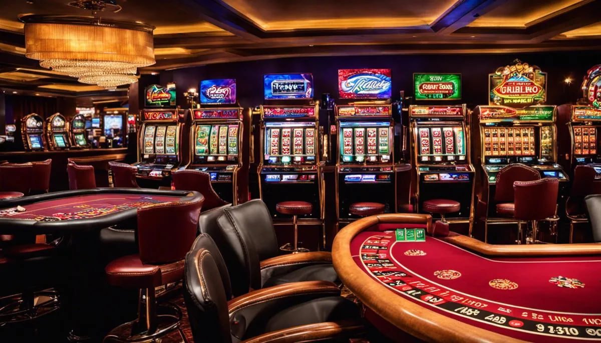 Antarmuka aplikasi mobile situs123 menampilkan koleksi permainan slot dan kasino langsung